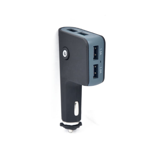 Rapid 4 port USB car charger for iphone, samsung phones, &  tablets